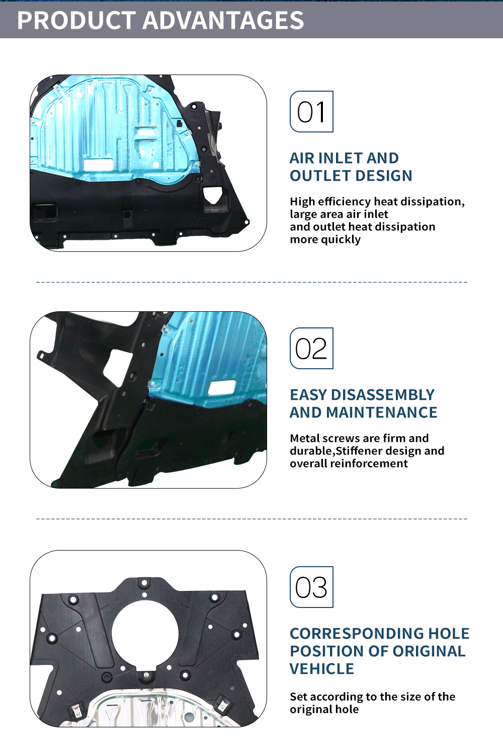 74110-TLA-A0 6 - MEILENG AUTO PARTS 74110-TLA-A01 Engine under cover for Honda